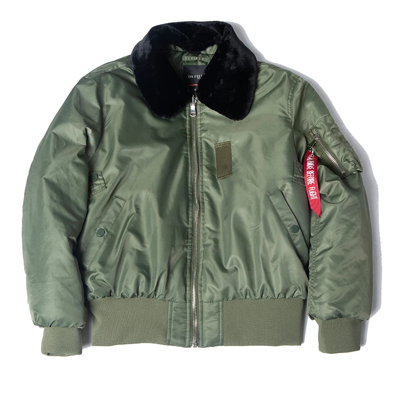 Bomber cuello con pelo